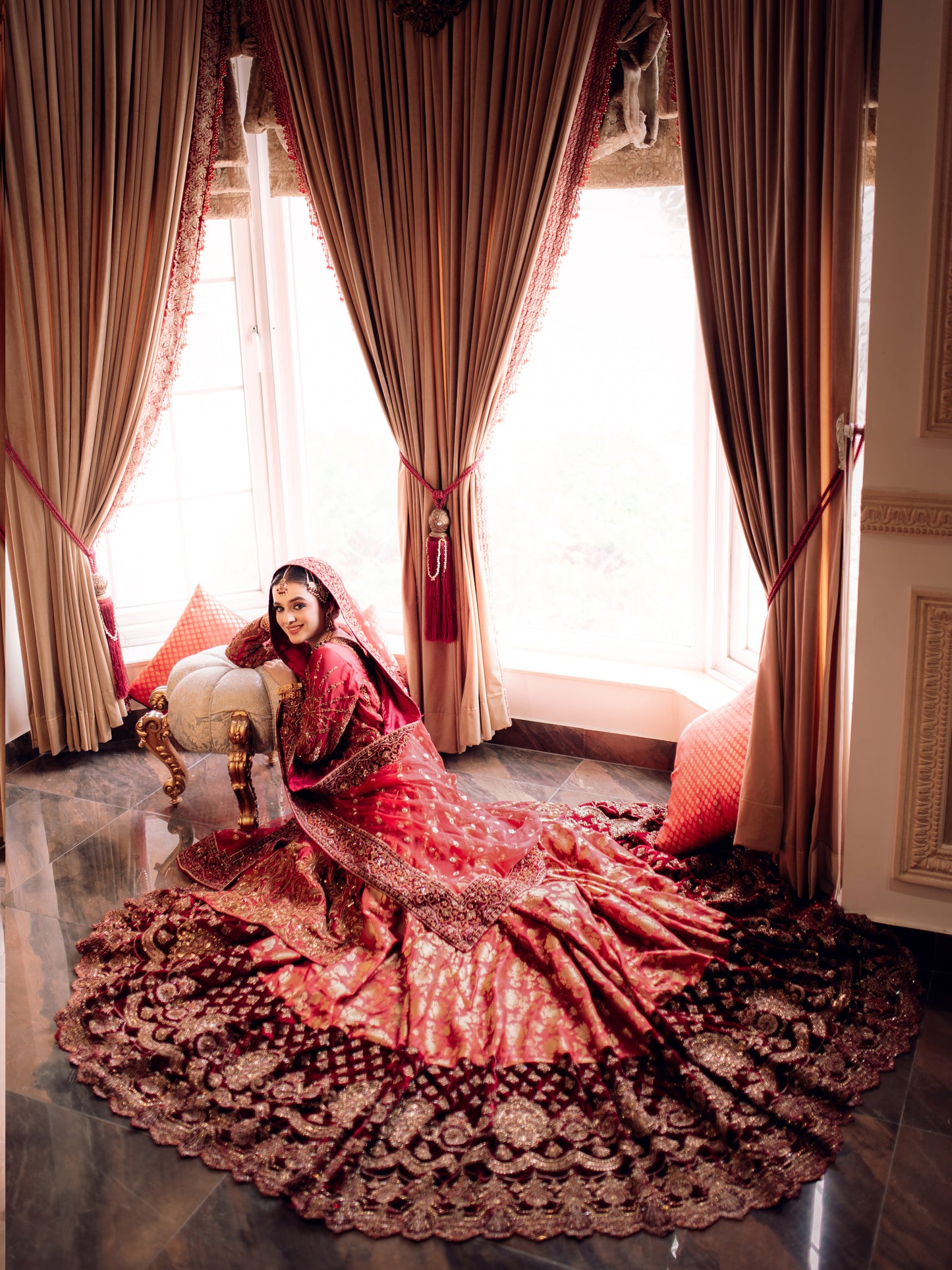 Crimson Royal Bridal Ensemble