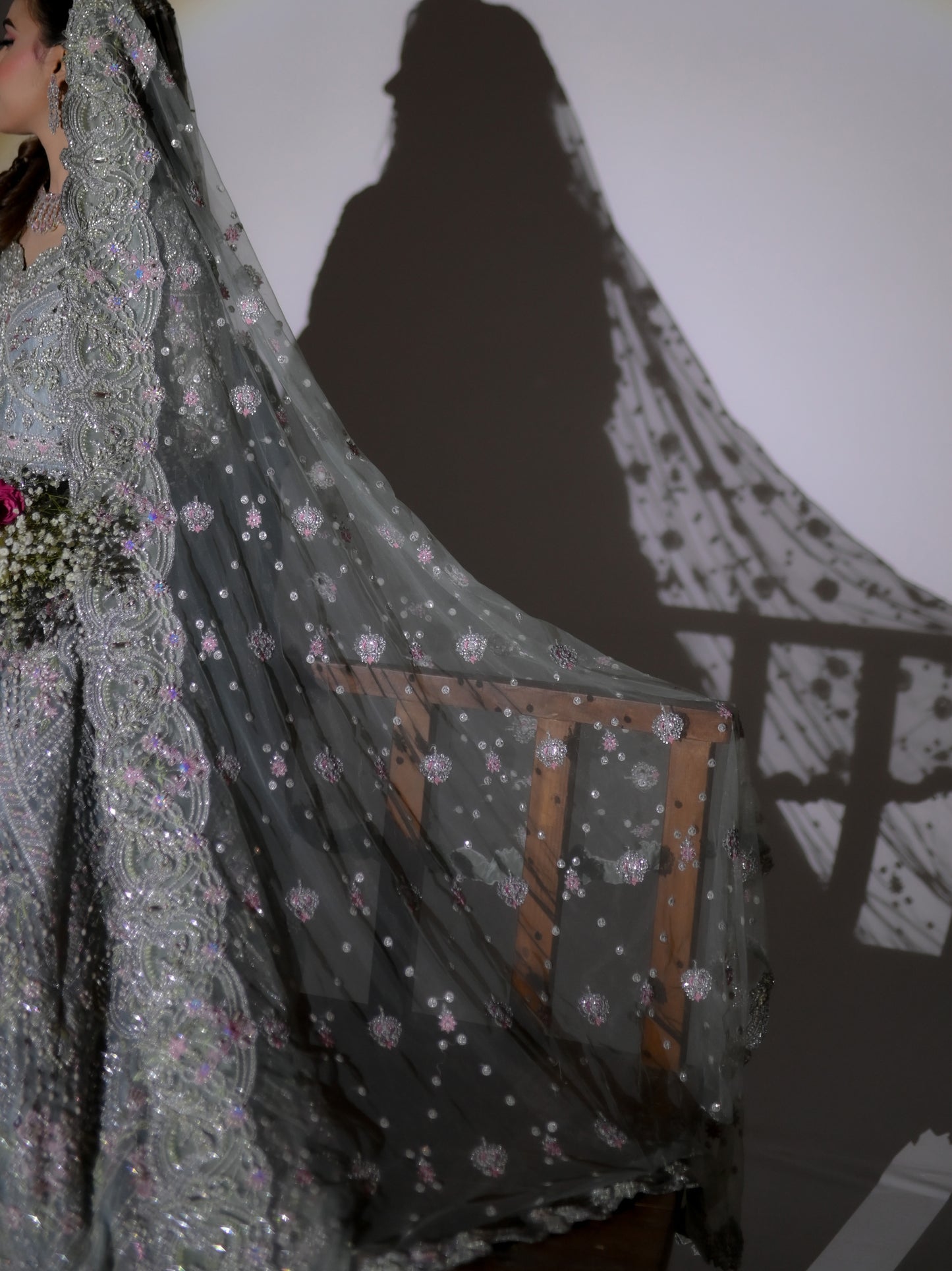 Mahrukh — An Aesthetic Dream in Silver Grey