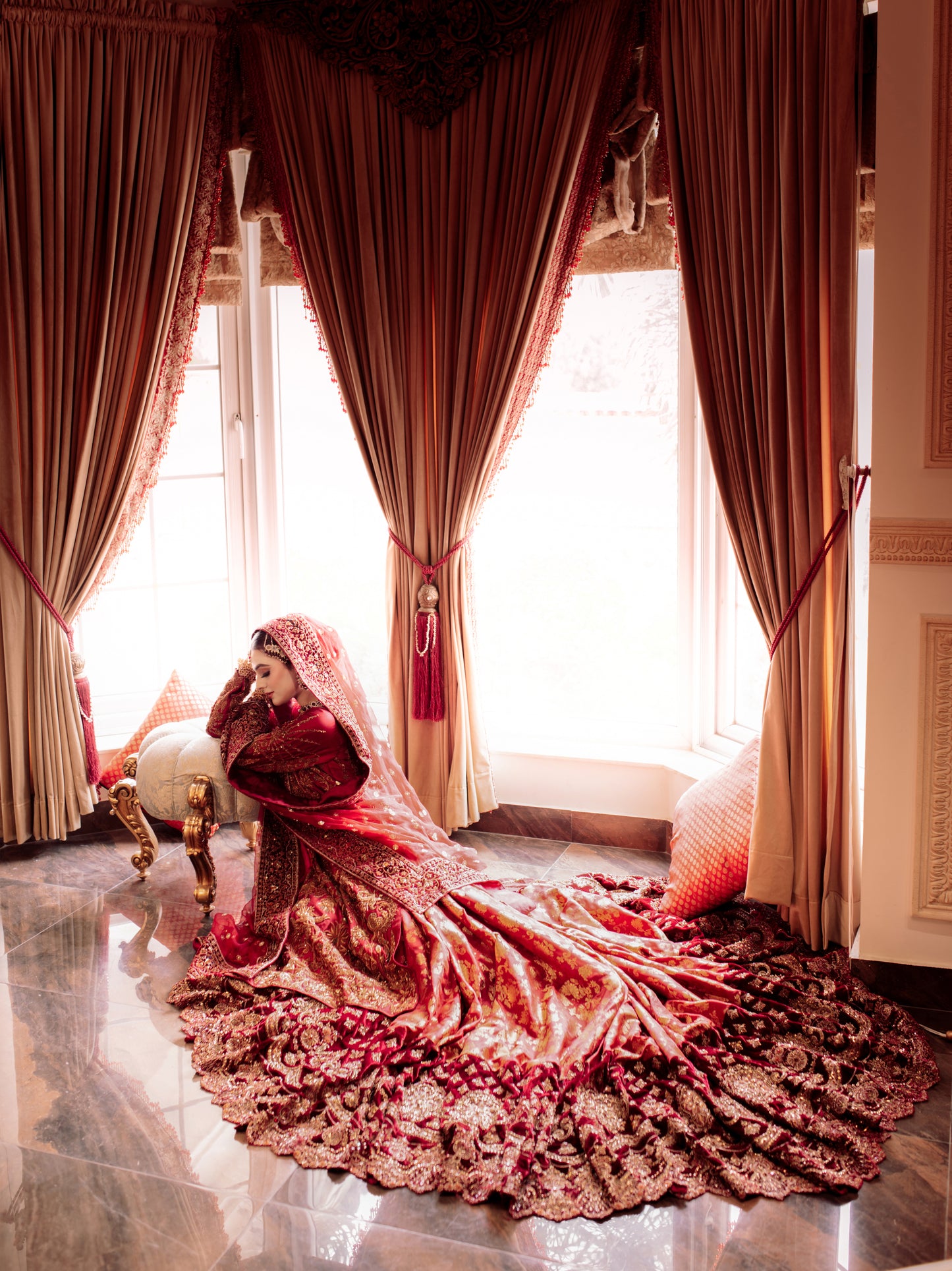 Crimson Royal Bridal Ensemble