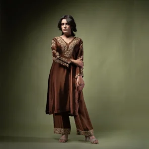 Brown Gold Formal Wear